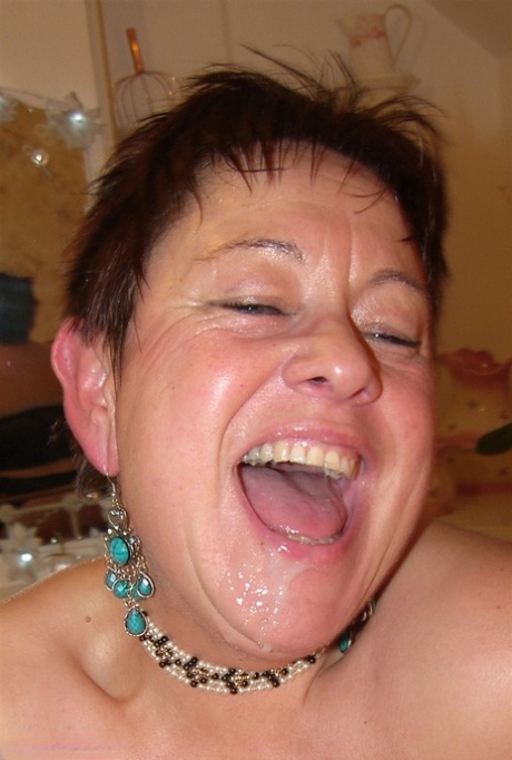 Fat older women play with each other's huge tits before sporting cum on faces 39848860