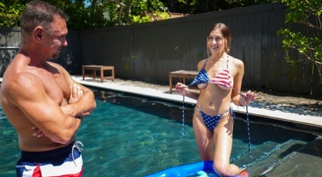 Jc Wilds undoes her bikini top while seducing her stepfather for sex 81174893