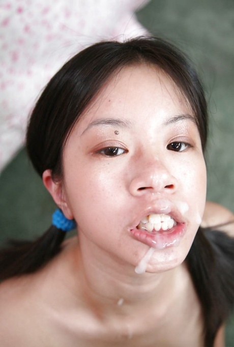 Lascivious asian teen Asia Zo sucking off a hard white cock 75186768